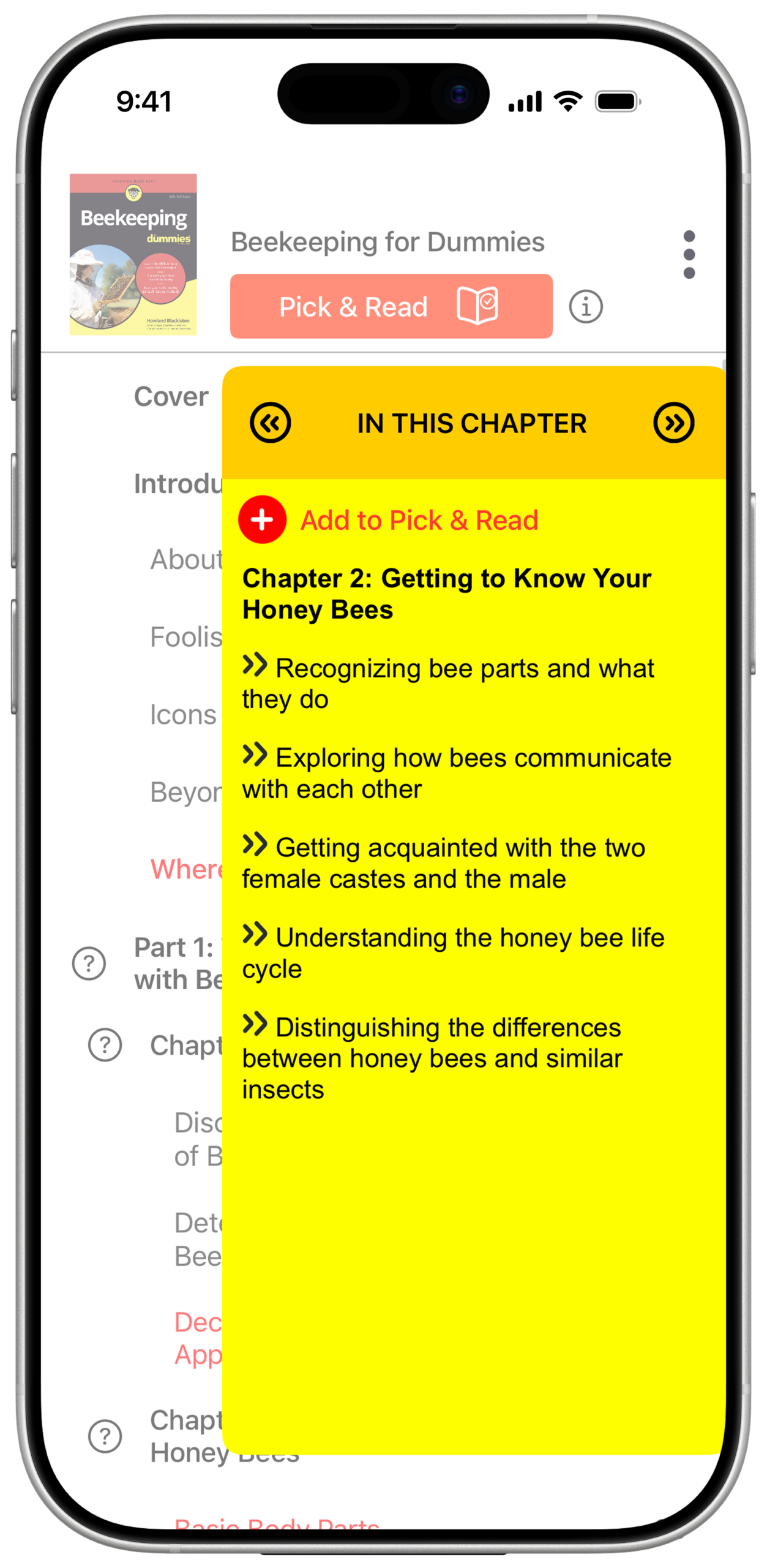 Beekeeping for Dummies - In this Chapter screenshot